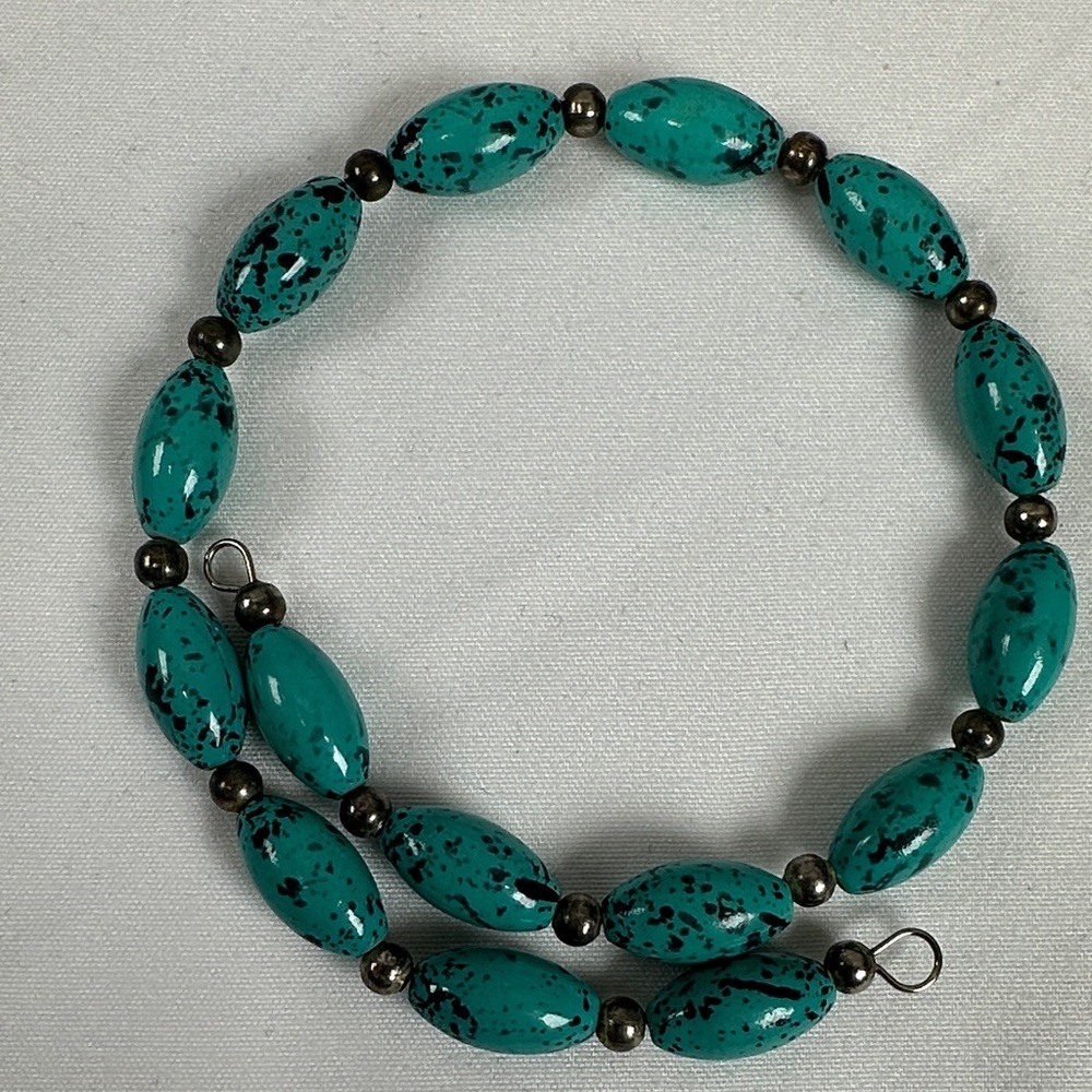 Turquoise and Blue Beaded Bracelet Set - Picture 10 of 15